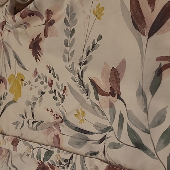 LIKE NEW Coldwater Creek Floral aprons Cotton Button Down Blouse - Picture 2 of 12